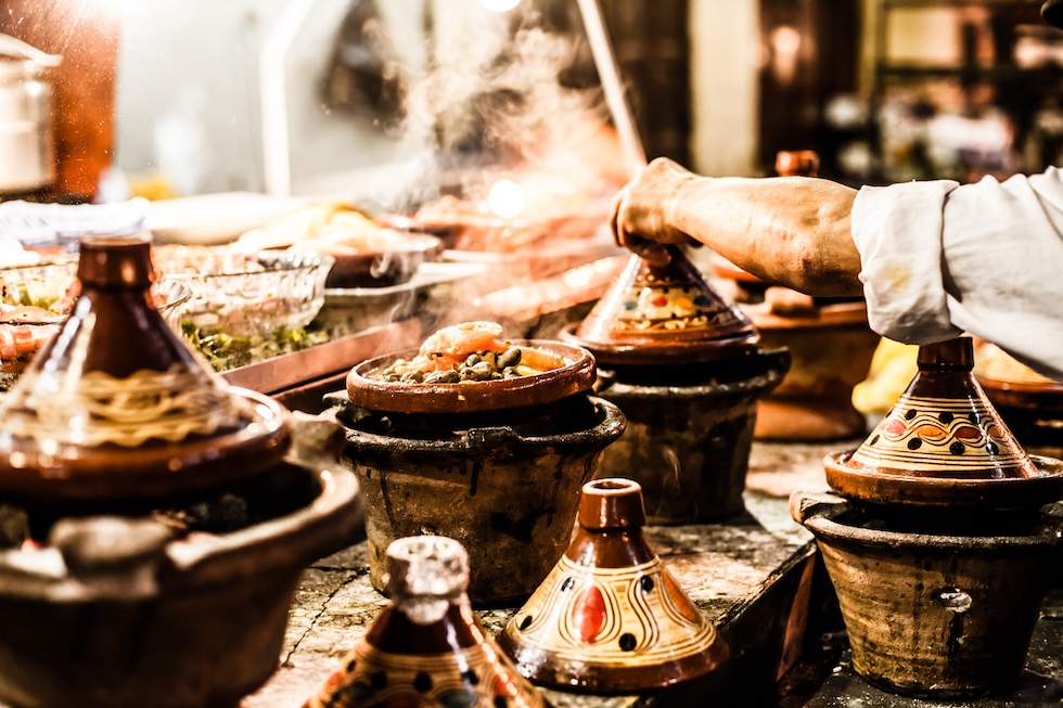 Tagine er fast innslag på menyen overalt i Marokko